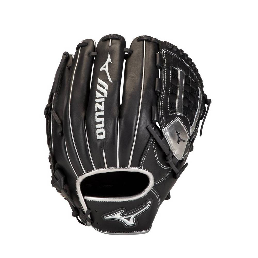 Mens Mizuno MVP Prime SE Pitcher 12" Baseball Gloves Black/Silver Philippines (ICBATS149)